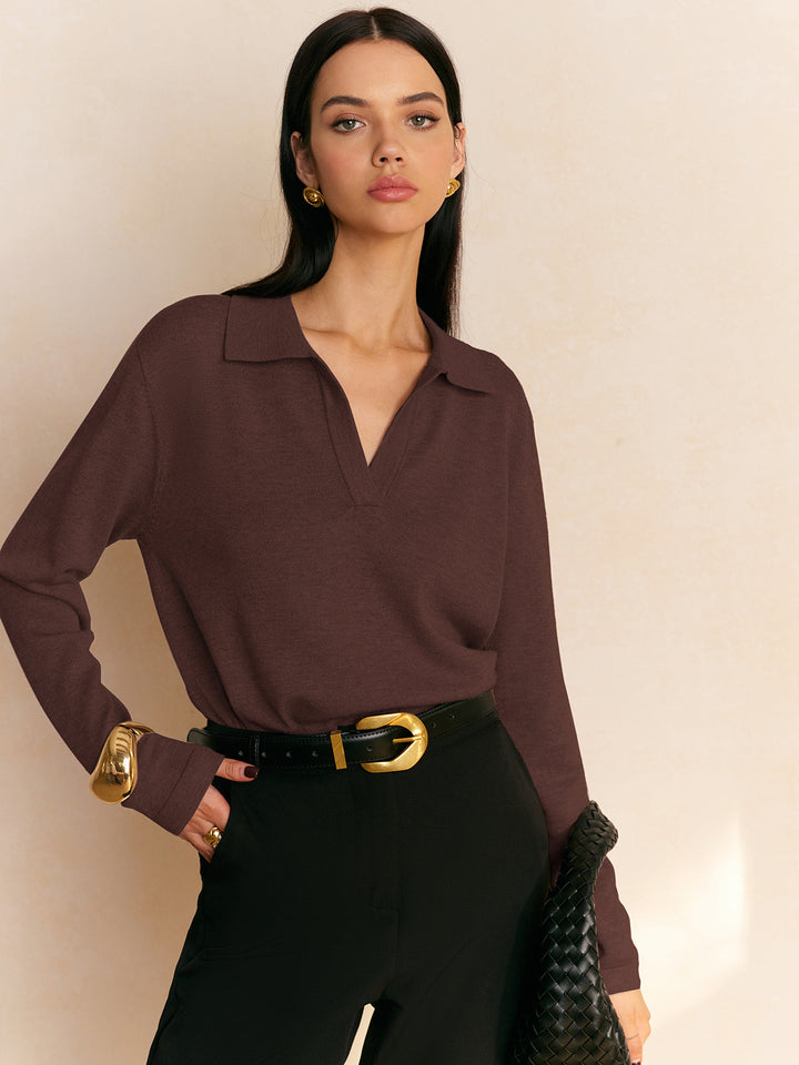 סוודר עם צווארון פאני