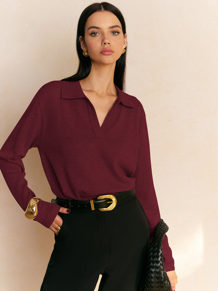 סוודר עם צווארון פאני