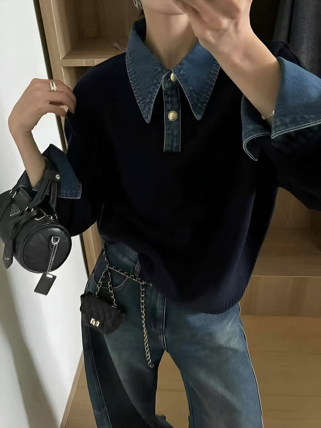 סוודר ג׳ינס 2 ב-1