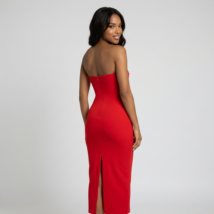 שמלת סטרפלס דגם טל